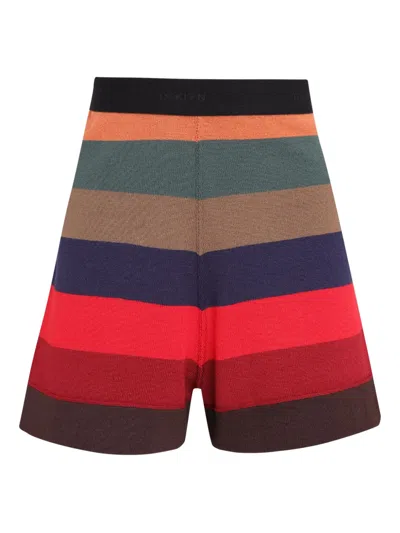 Osklen Stripes Shorts In Multi