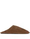 Osklen Suede Flat Mules In Brown