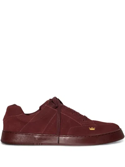 Osklen Suede Low-top Sneakers In Red