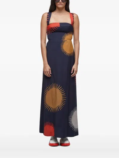 Osklen Sun-print Dress In Multi