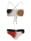 Osklen Sun-print Reversible Bikini In Neutral