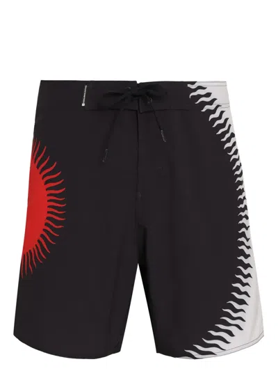 Osklen Sun-print Swim Shorts In Black