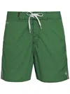 Osklen Surf Aquaone Striped Bermuda Swim Shorts In Green