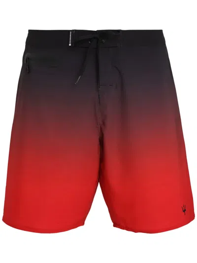 Osklen Surf Gradient Pro Bermuda Swim Shorts In Red