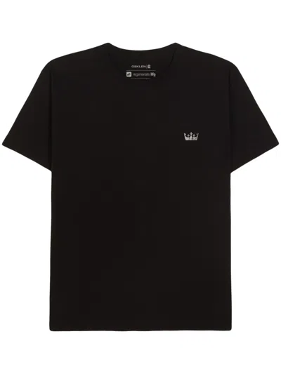 Osklen Surfboard Graphic-print Cotton T-shirt In Black