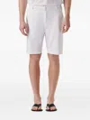 Osklen Tailored Linen Shorts In White