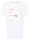 Osklen Text-print Cotton T-shirt In White