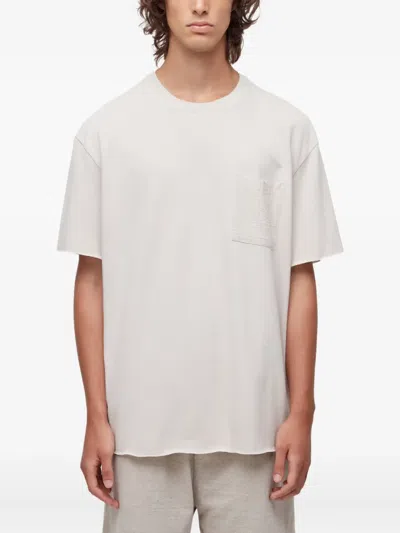 Osklen Textured-pocket T-shirt In White