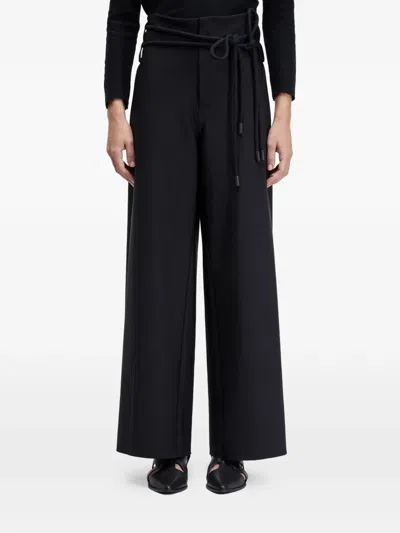 Osklen Tie-waist Palazzo Pants In Black