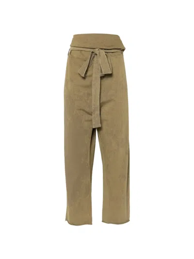 Osklen Tie-waist Trousers In Brown