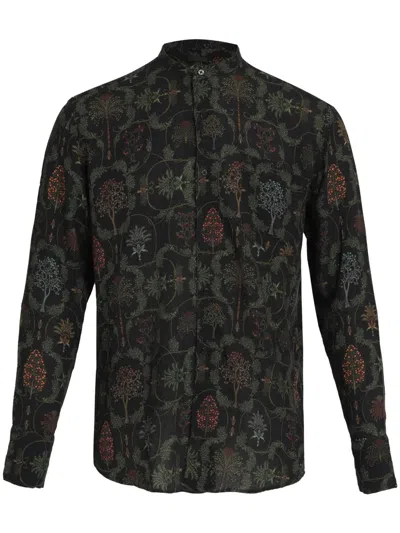 Osklen Tree-print Shirt In Black