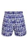 Osklen Tree-print Swim Shorts In Blue