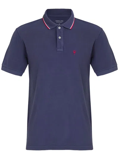 Osklen Tridente Polo Shirt In Blue