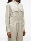 Osklen Utility Collared Jumpsuit In Neutral