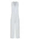 Osklen V-neck Sleeveless Jumpsuit In White