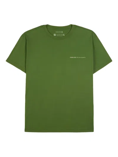 Osklen Vintage Coqueiros Analogicos Mc T-shirt In Green