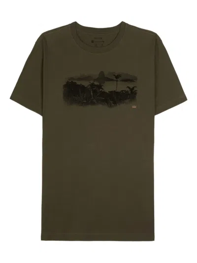 Osklen Vintage Rio Photo Mc T-shirt In Green