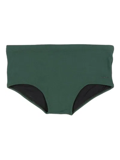Osklen Volcano Textured Drawstring Swim Trunks In Green