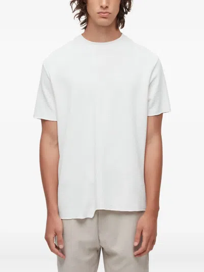 Osklen Asymmetrisches Hemd Mit Waffelstrick-muster In White