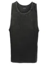 Osklen Washed Fine-ribbed Tank Top In Black