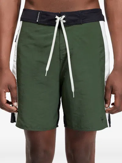 Osklen Waveline Surf Swim Shorts In Green