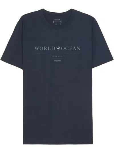 Osklen World Ocean T-shirt In Blue