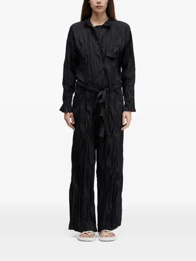 Osklen Wrinkle Jumpsuit In Black