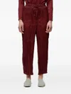 Osklen Wrinkled-effect Satin Trousers In Red