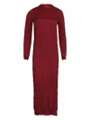Osklen Wrinkled Maxi Dress In Brown