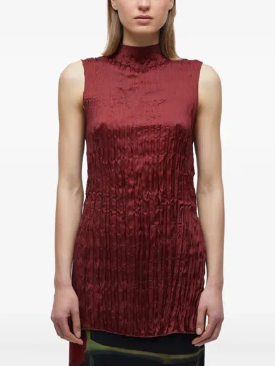 Osklen Wrinkled Top In Red
