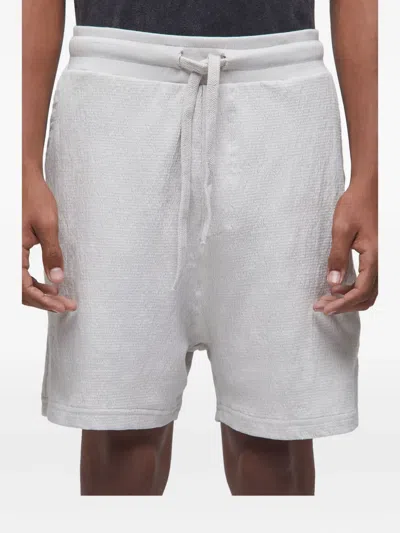 Osklen Yogue Textured Drawstring Shorts In White