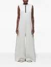 Osklen Zip-front Contrast-stitch Jumpsuit In White
