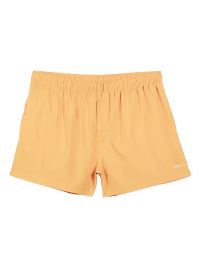 Osklen Zip-pocket Swim Shorts In Orange
