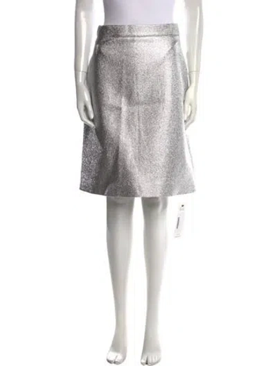 Pre-owned Osman Knee-length Skirt In Silver