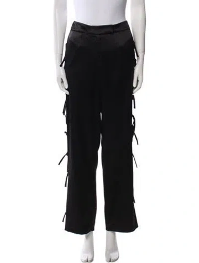 Pre-owned Osman Wide Leg Pants In Black