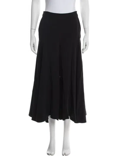 Pre-owned Osman Wide Leg Pants In Black