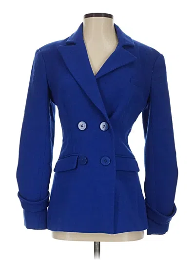 Pre-owned Osman Yousefzada Collective Blazer Jacket In Blue