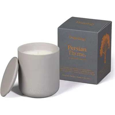 Osmology Persian Thyme Scented Candle In Gray