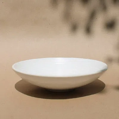 Osmos Studio Shibumi Ripple Serve Bowl In White
