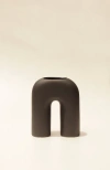 Osmos Studio Zo Vase In Off Black