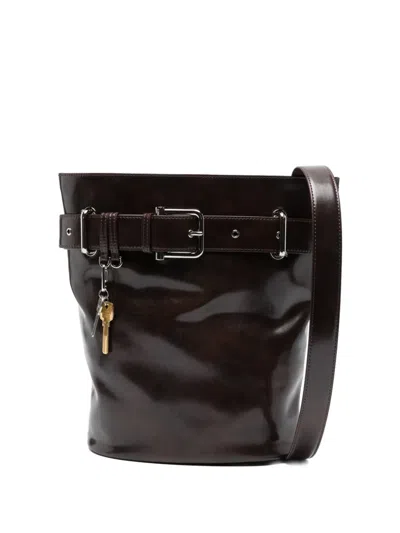 Osoi Belted Bucket Bag In Brown