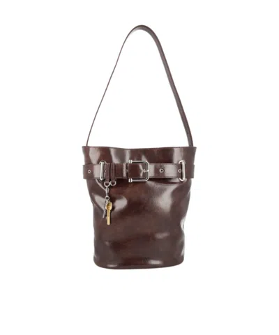 Osoi Belted Bucket Bag In Orange