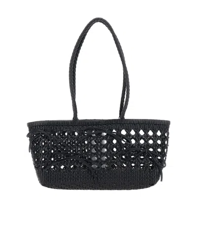 Osoi Biscuit Shopper Bag In Black