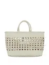 Osoi Biscuit Woven Tote Bag In White