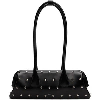 Osoi Black Boat Wide Mini Bag In Black Stud