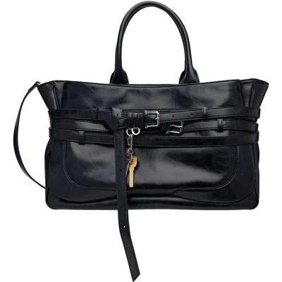 Osoi Black Brocle Tote In Stone Black