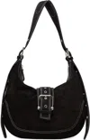 Osoi Black Mid Brocle Bag In Denim Black