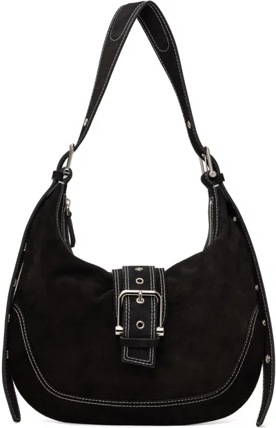 Osoi Black Mid Brocle Bag In Denim Black