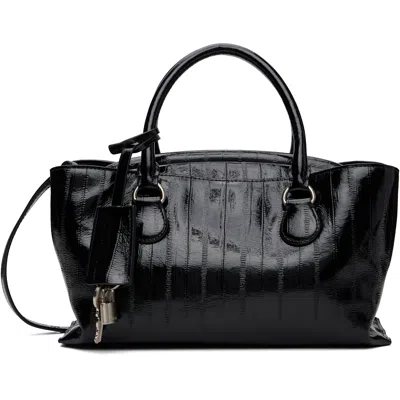 Osoi Black Shell Brot Mini Tote In Tide Black
