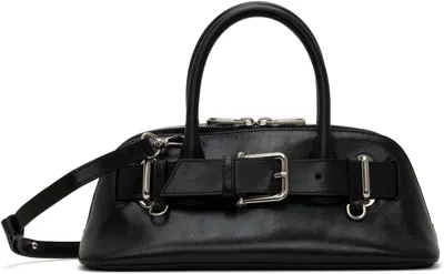 Osoi Black Zip Brocle Mini Bag In Stone Black